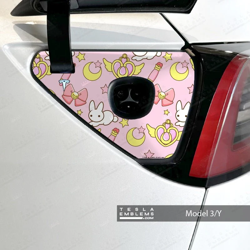 Moon Rabbit Tesla Charge Port Wrap | Model Y - Image 2