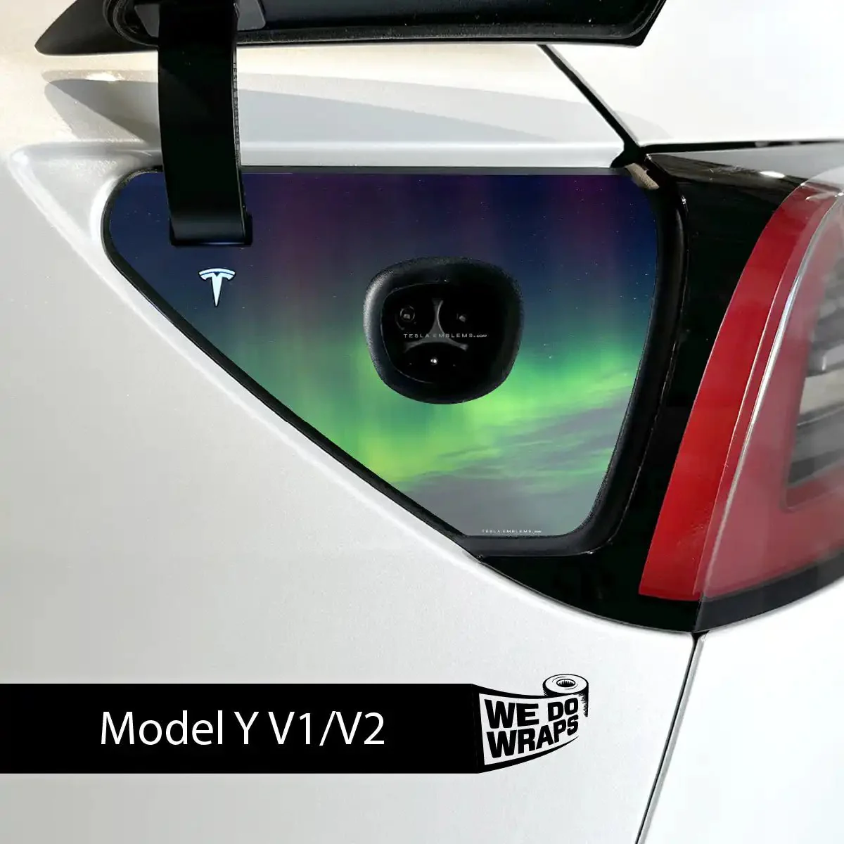 Northern Lights Tesla Charge Port Wrap | Model Y - Image 2