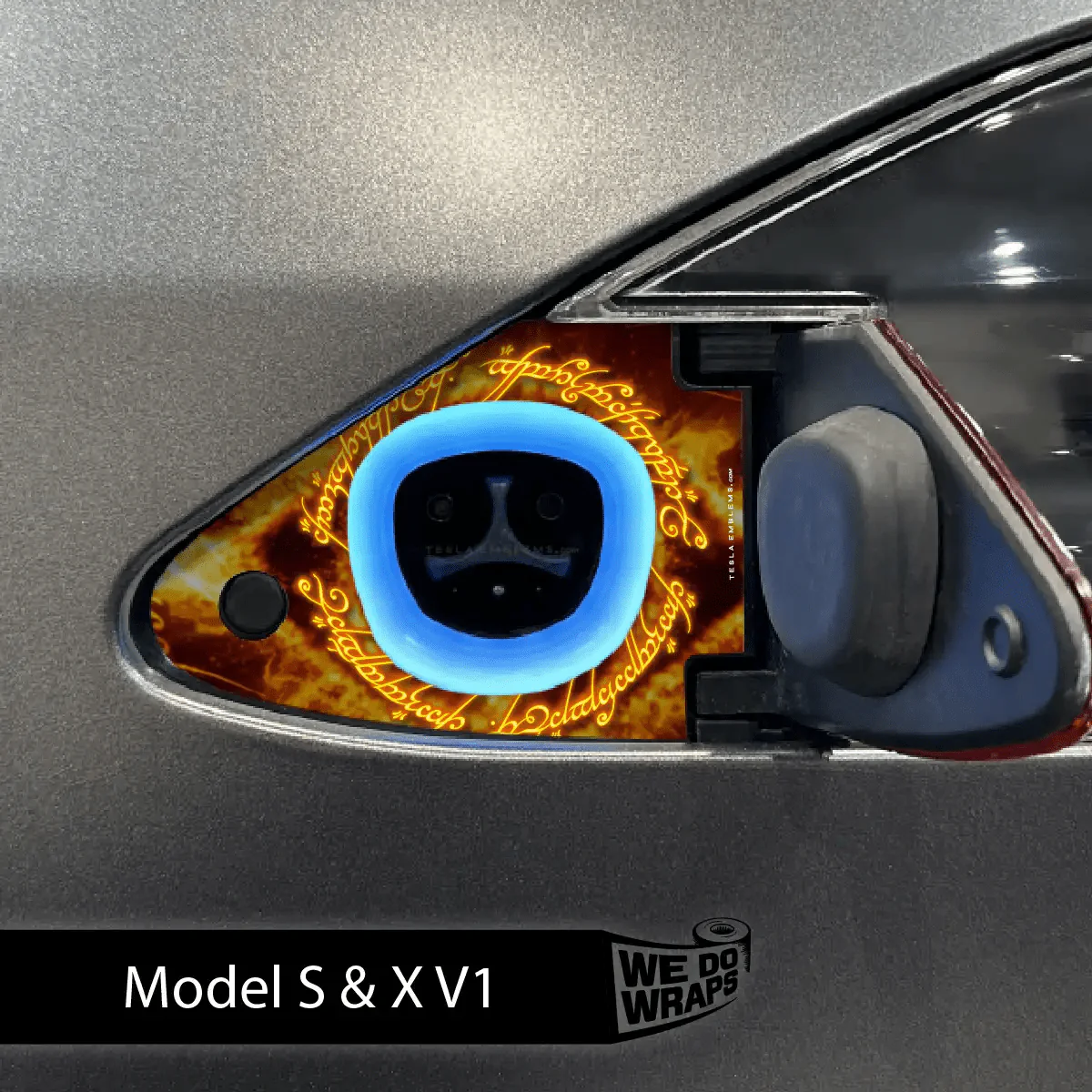 One Ring Tesla Charge Port Wrap | Model X - Image 2