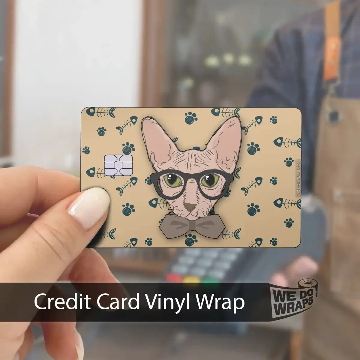 Smart Sphynx Cat | NFC Key Card Wrap - Image 4
