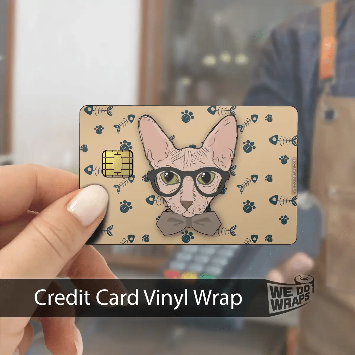 Smart Sphynx Cat | NFC Key Card Wrap - Image 5