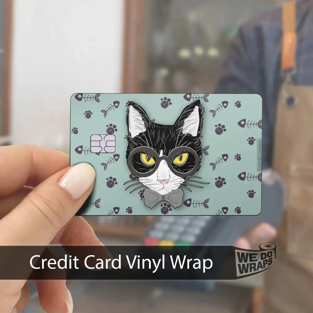 Smart Tuxedo Cat | NFC Key Card Wrap - Image 4