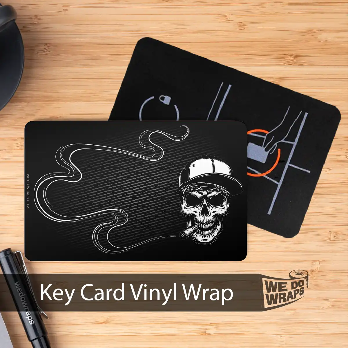 Smoking Skull Art | NFC Key Card Wrap - Image 3