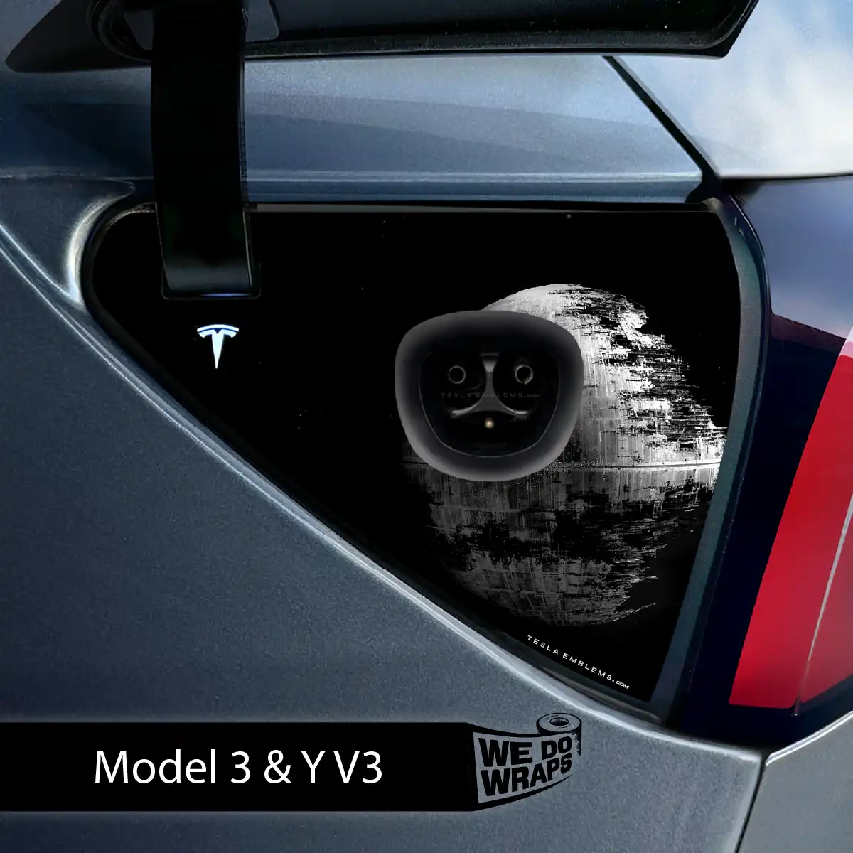 Space Station Tesla Charge Port Wrap | Model 3 - Image 2