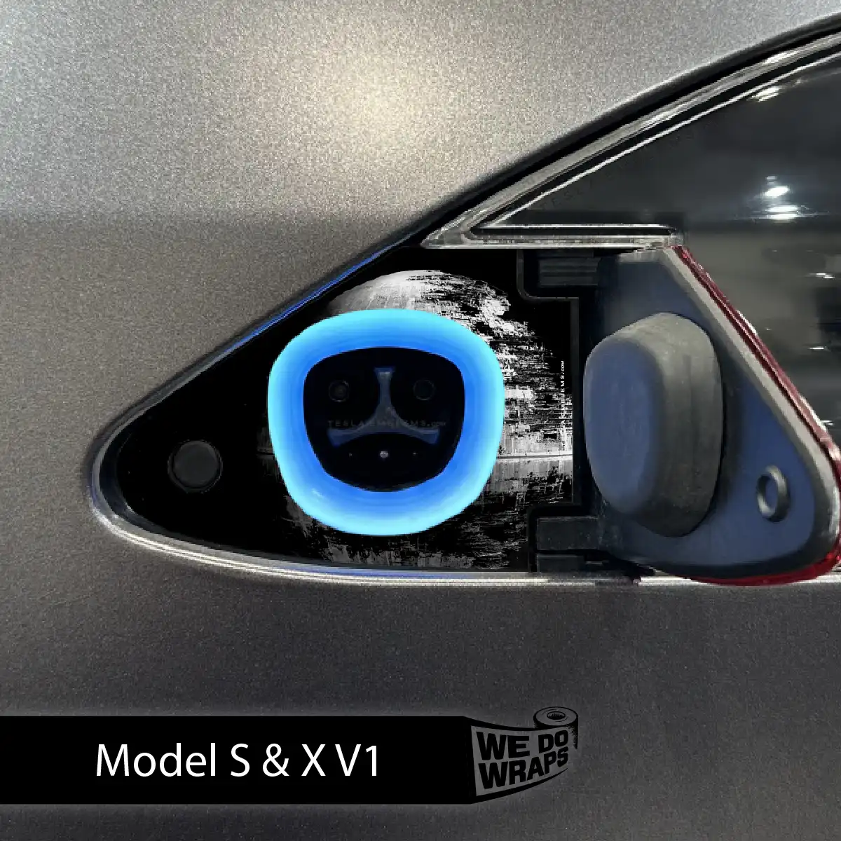 Space Station Tesla Charge Port Wrap | Model X - Image 2