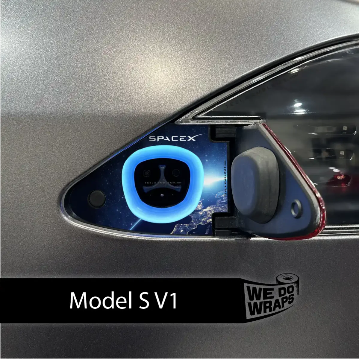 SpaceX Tesla Charge Port Wrap | Model S - Image 2