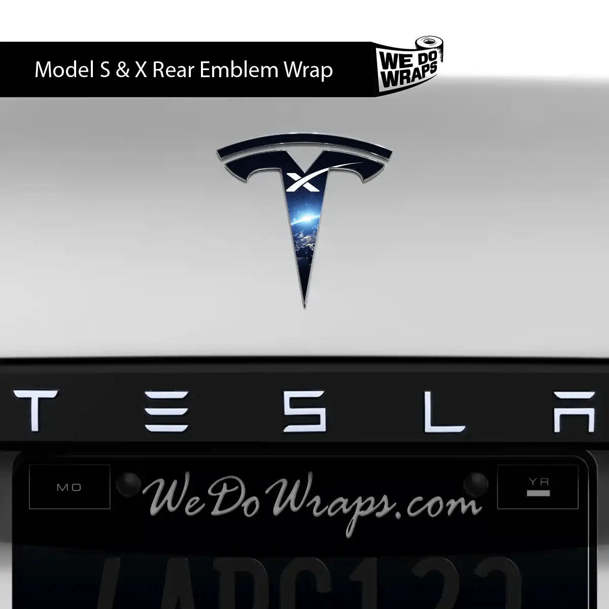 SpaceX Tesla Emblem Decals (Front + Back) | Model S - Image 2
