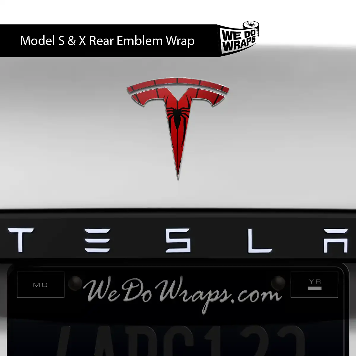 Spidey Senses Tesla Emblem Decals (Front + Back) | Model S - Image 2