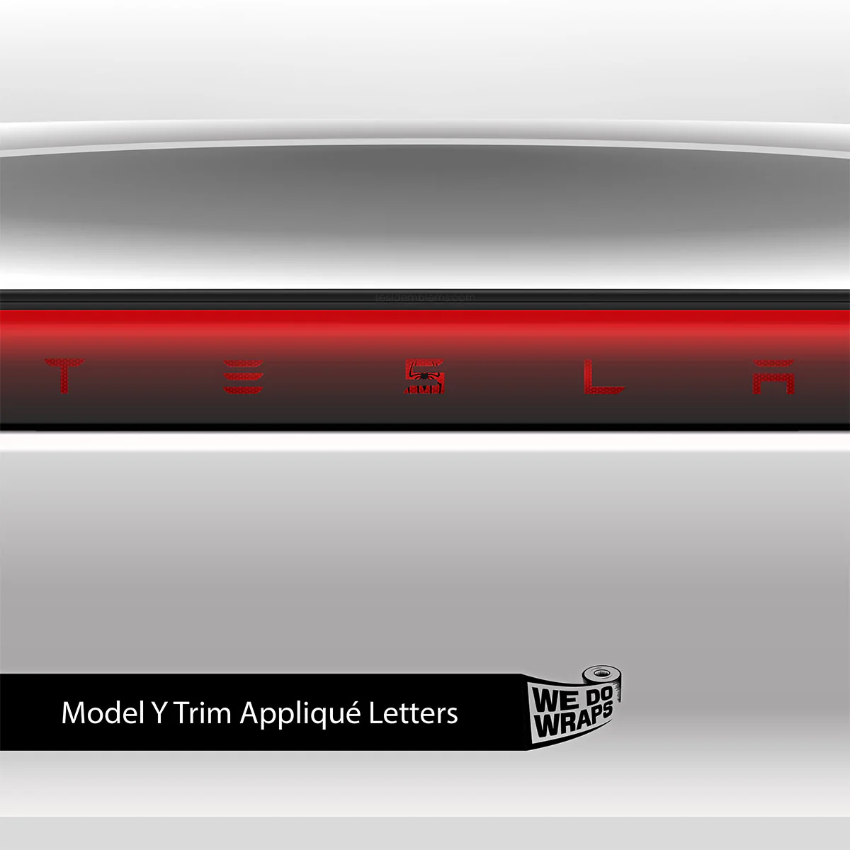 Spidey Senses Tesla Emblem Decals (Front + Back) | Model Y - Image 3