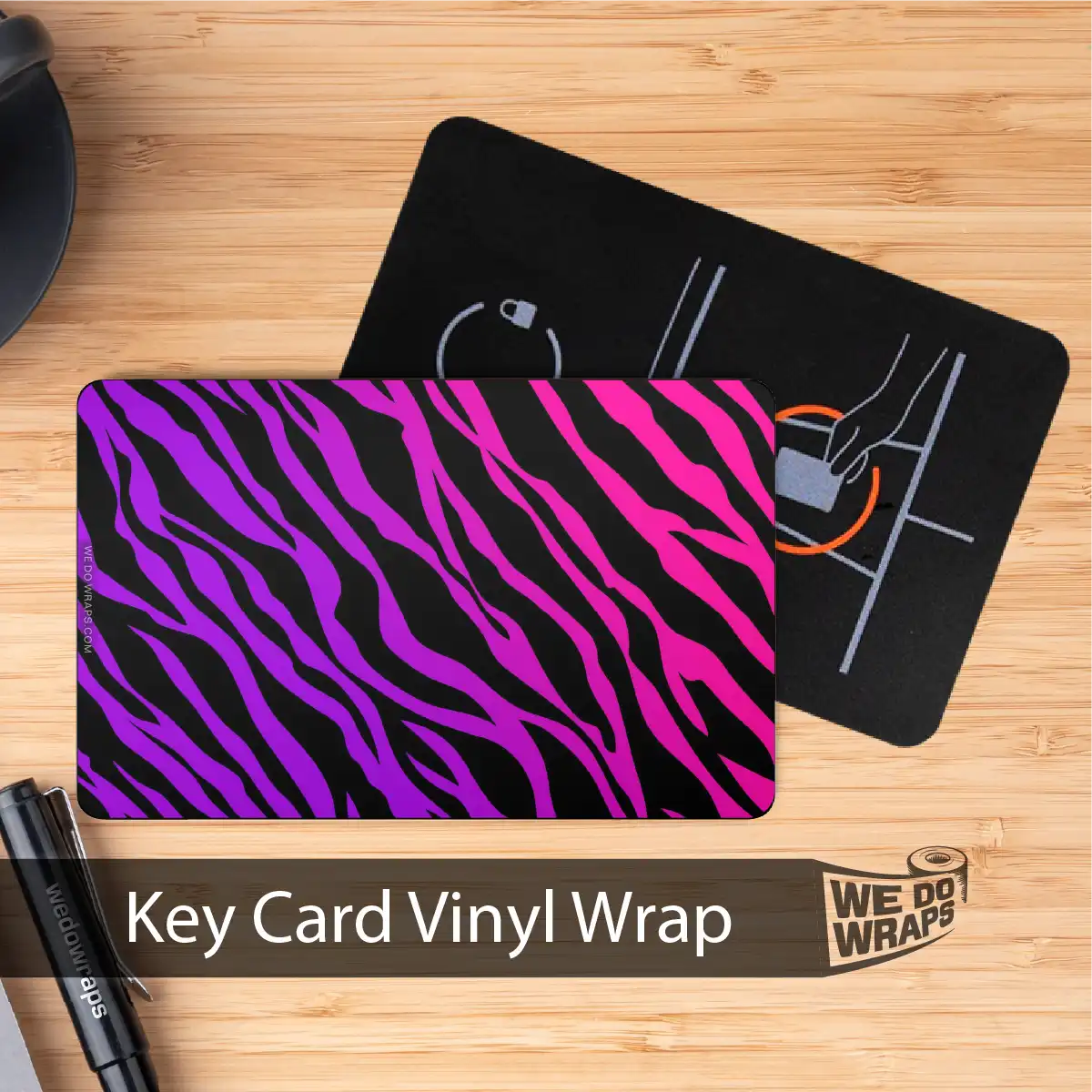 Stylish Zebra | NFC Key Card Wrap - Image 3