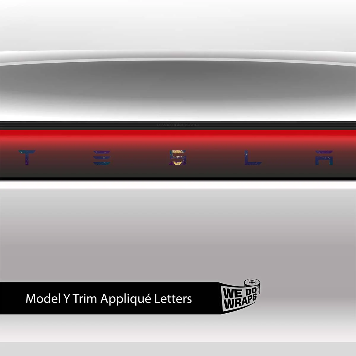Tarot Sun and Moon Tesla Emblem Decals (Front + Back) | Model Y - Image 3