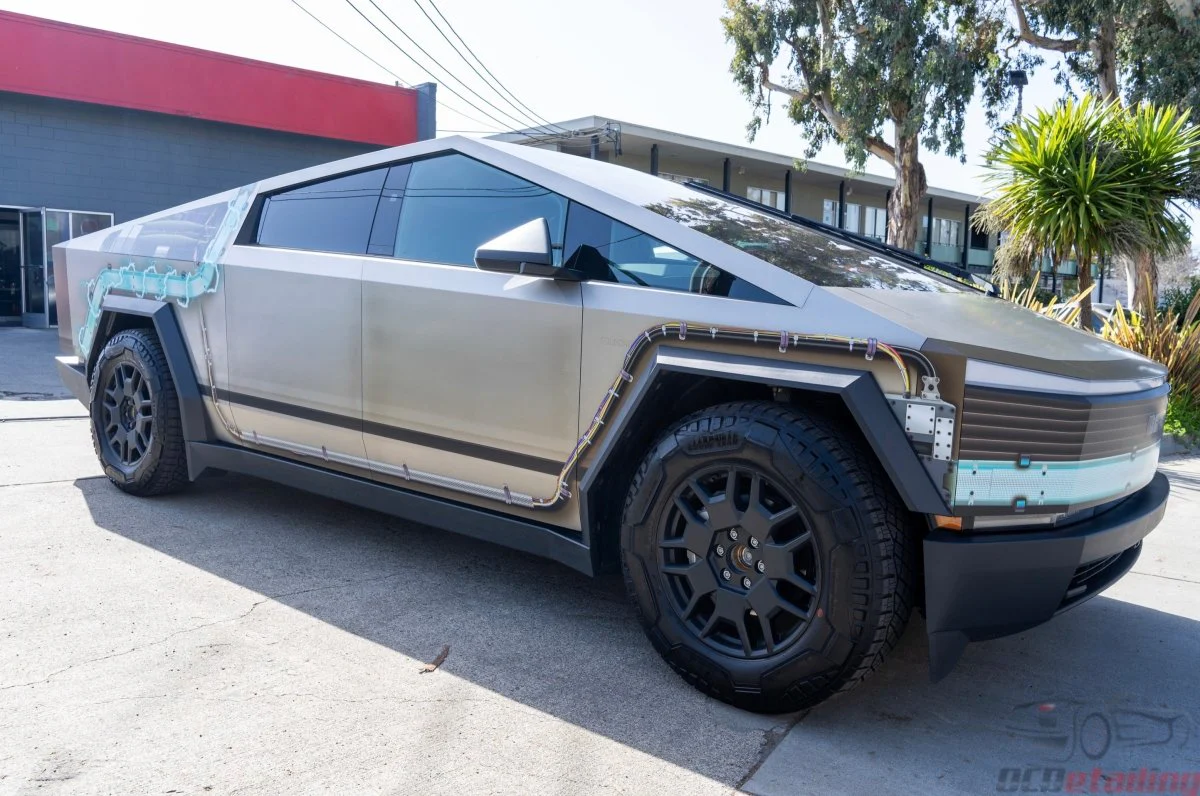 Tesla Cybertruck DIY Precut Wrap Kit - Delorean - Image 7