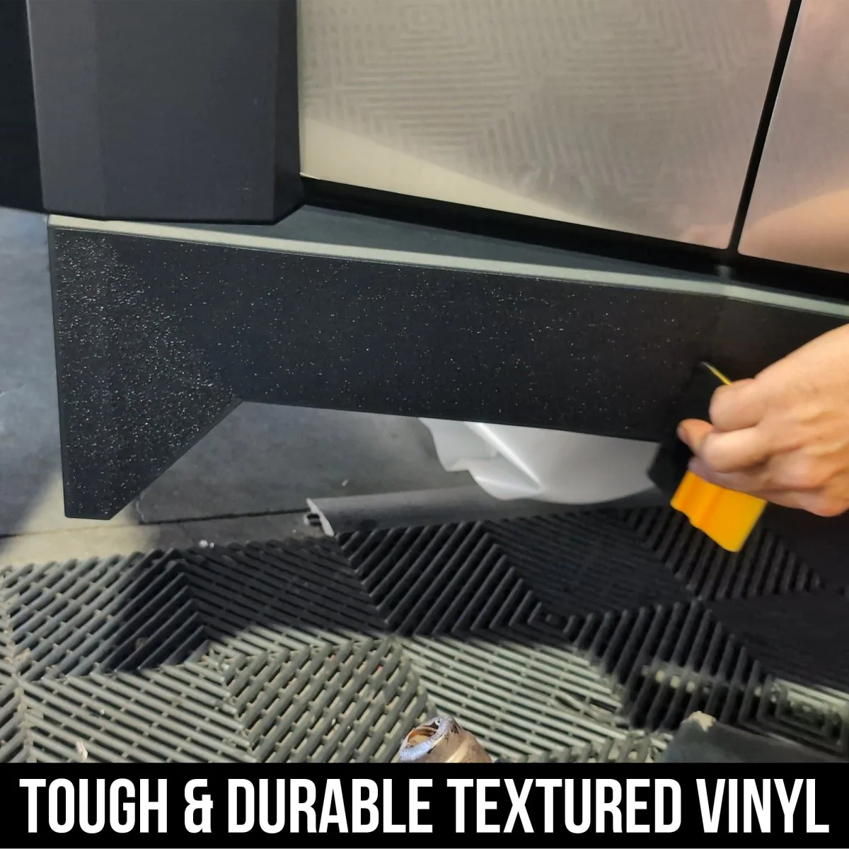 Tesla Cybertruck Rocker Panels DIY Fascia Vinyl Overlay Film Protection Kit Guard - Bed Liner Spray Look | TOProtect - Image 3