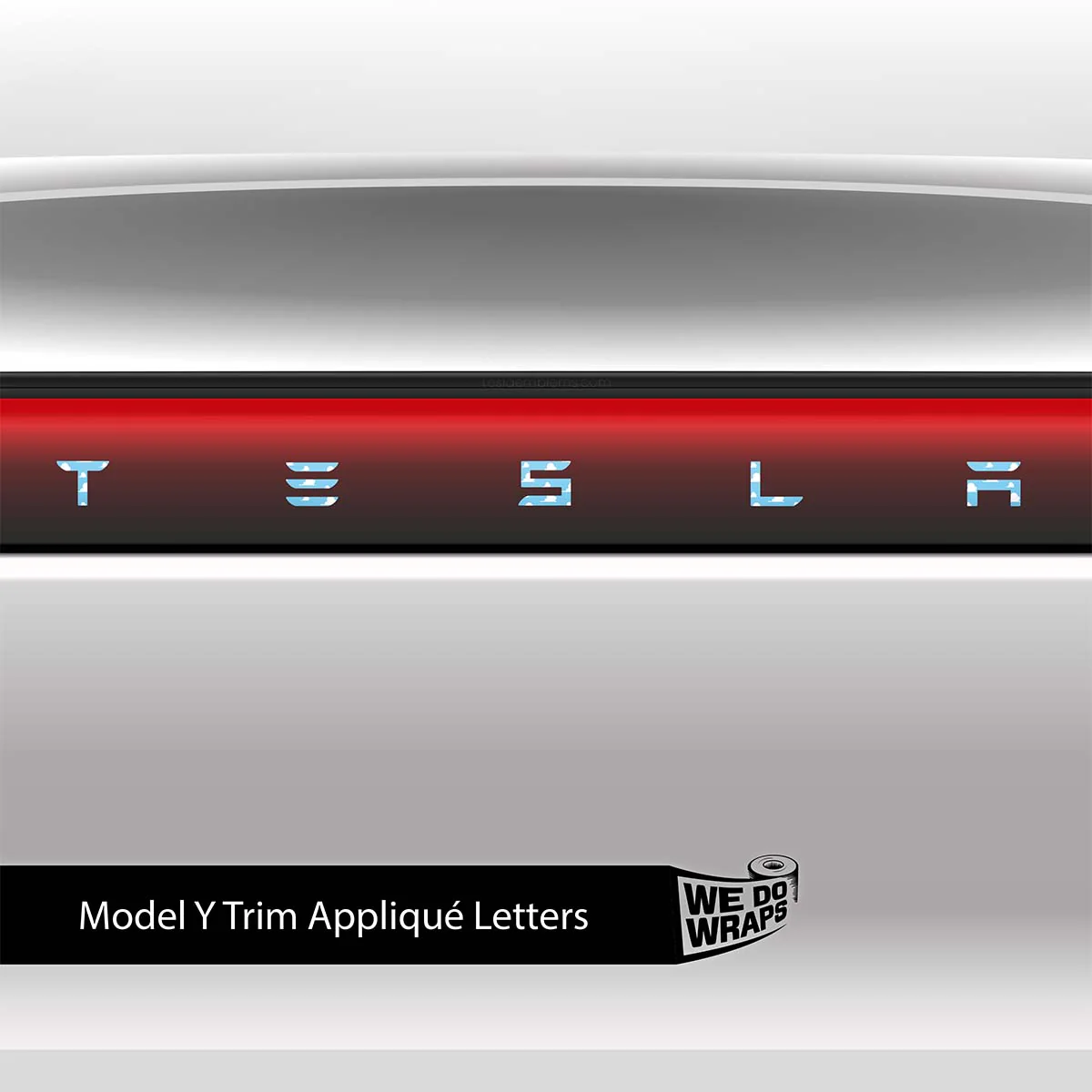 Toy Clouds Tesla Emblem Decals (Front + Back) | Model Y - Image 3
