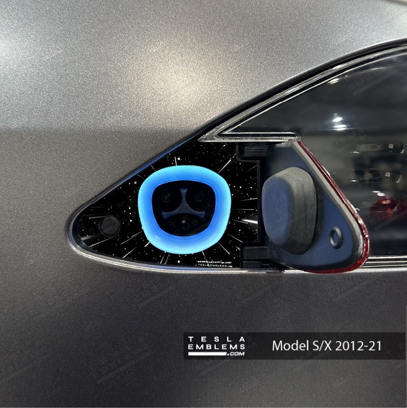 Warp Drive Tesla Charge Port Wrap | Model S - Image 2