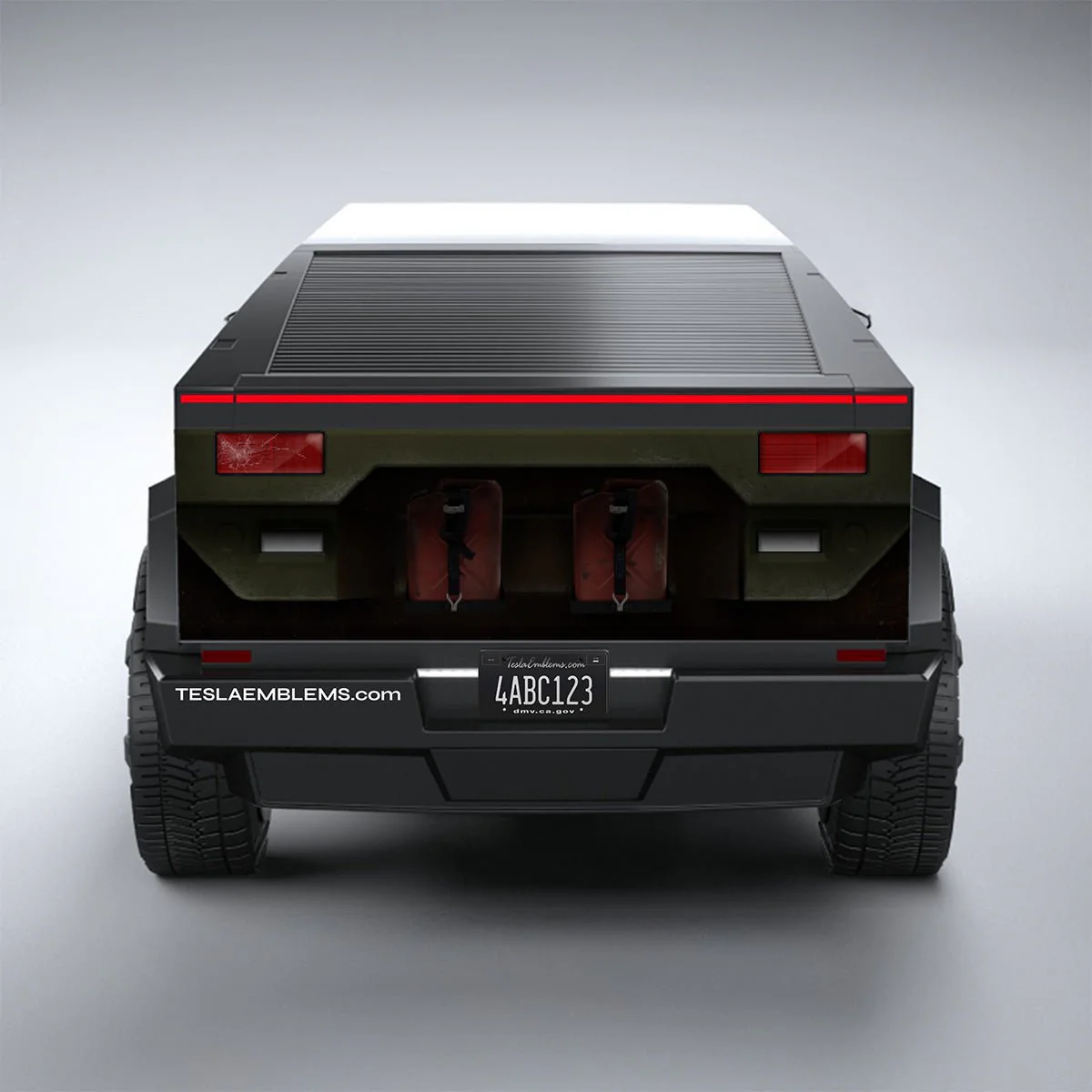 Warthog LRV Wrap | Deadfall Green - Tesla Cybertruck DIY Precut Kit - Image 3